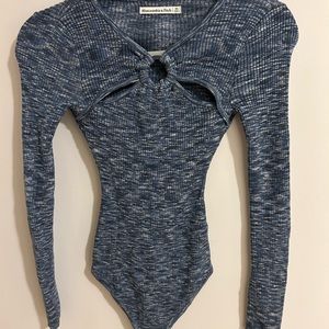 ABERCROMBIE & FITCH BLUE BODYSUIT